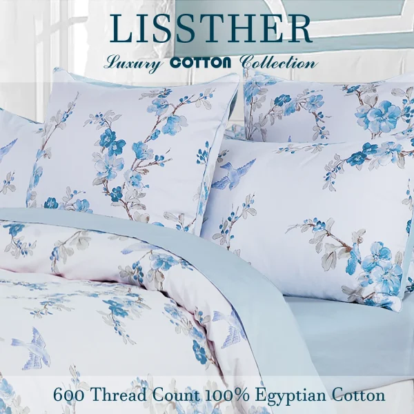 3pcs 600TC 100% Egyptian Soft Cotton Duvet Cover Set
