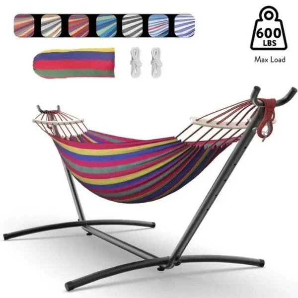 Hammock with Adjustable Stand and Storage Bag
