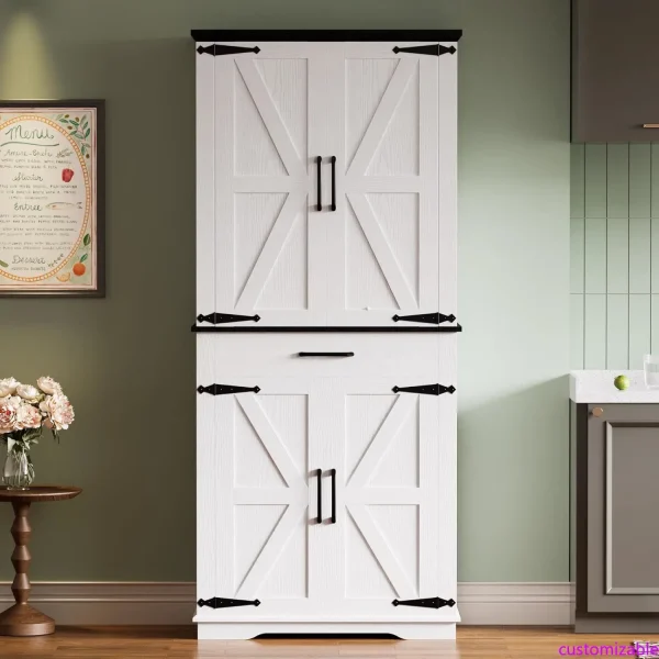 Farmhouse Kitchen, Tall Storage Cabinet
