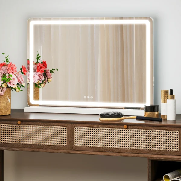 LED Vanity Mirror Dimmable 3 Color Modes Makeup Mirror